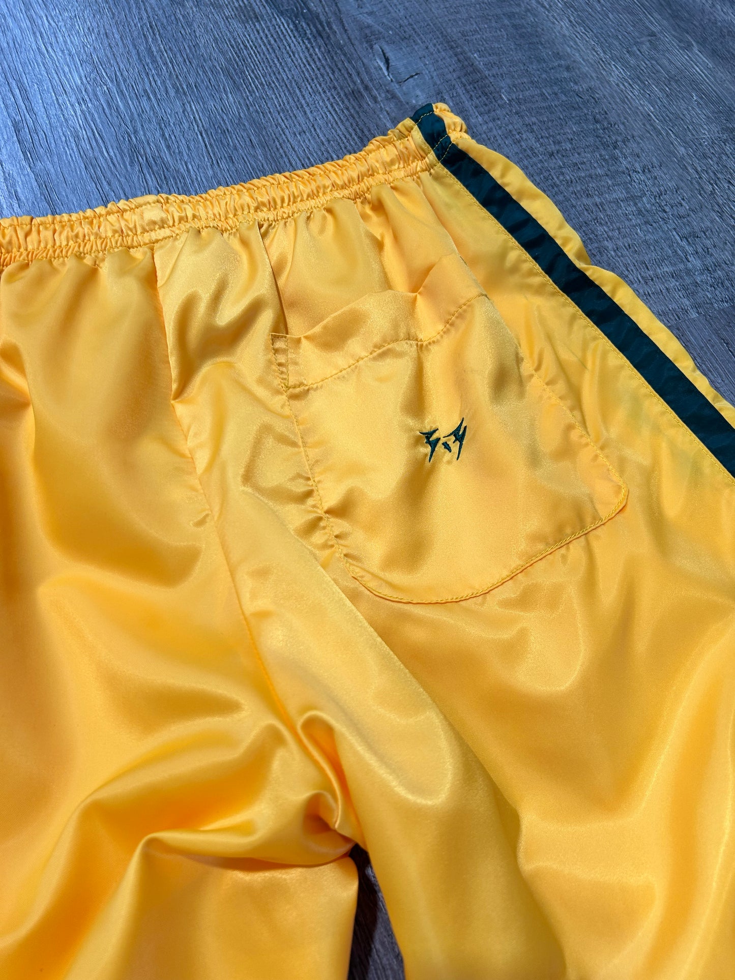 Unisex Green & Gold, Weightlifting Sports Pants