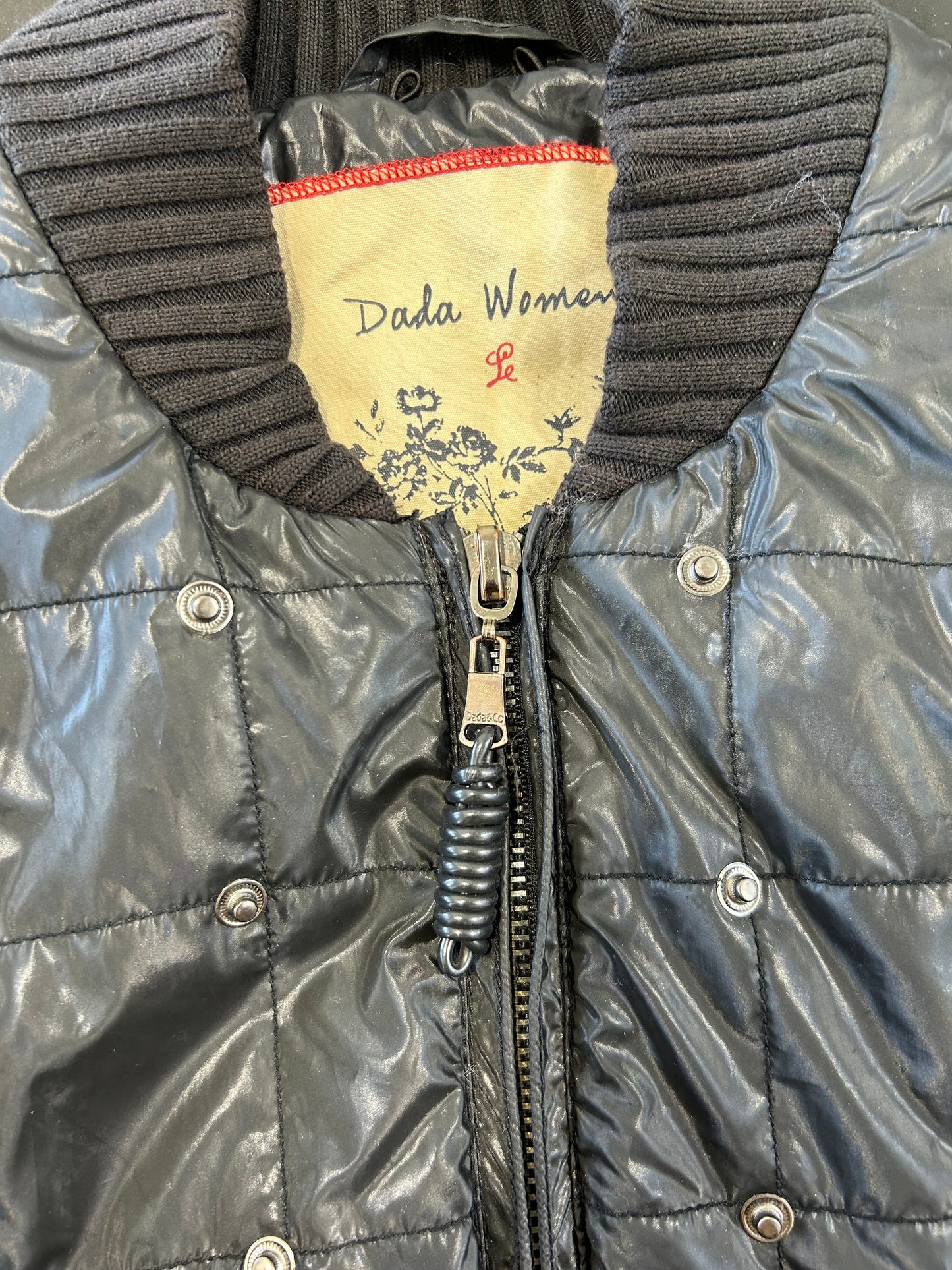 Dada Women’s Quilted & Studded Bomber Jacket