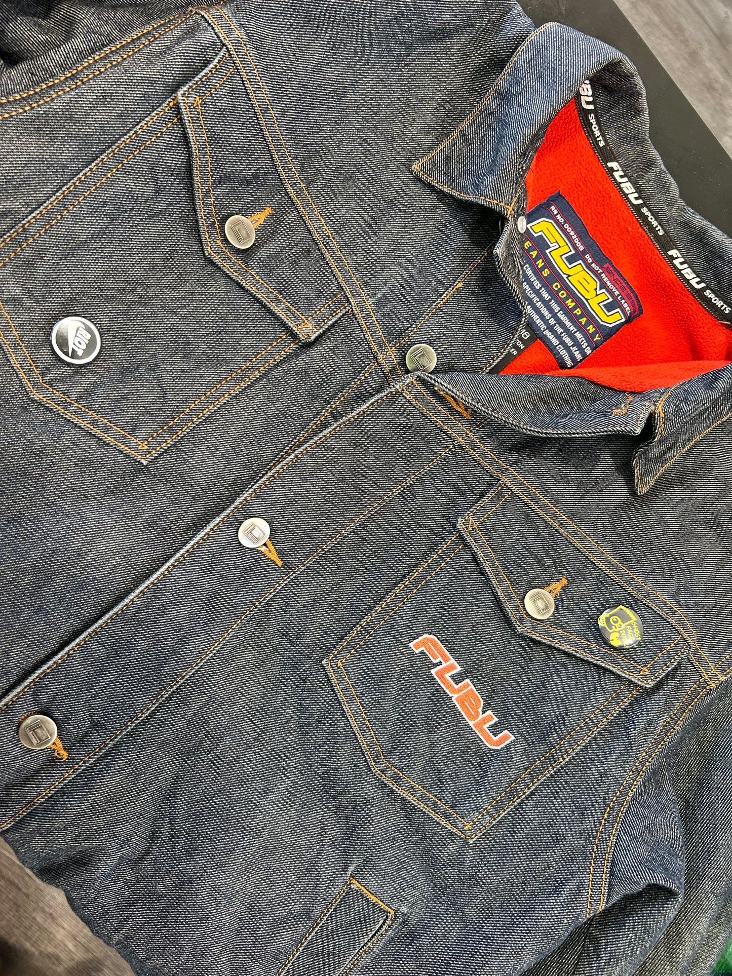 Retro Fubu Denim, Fleece Lined, Unisex Jacket