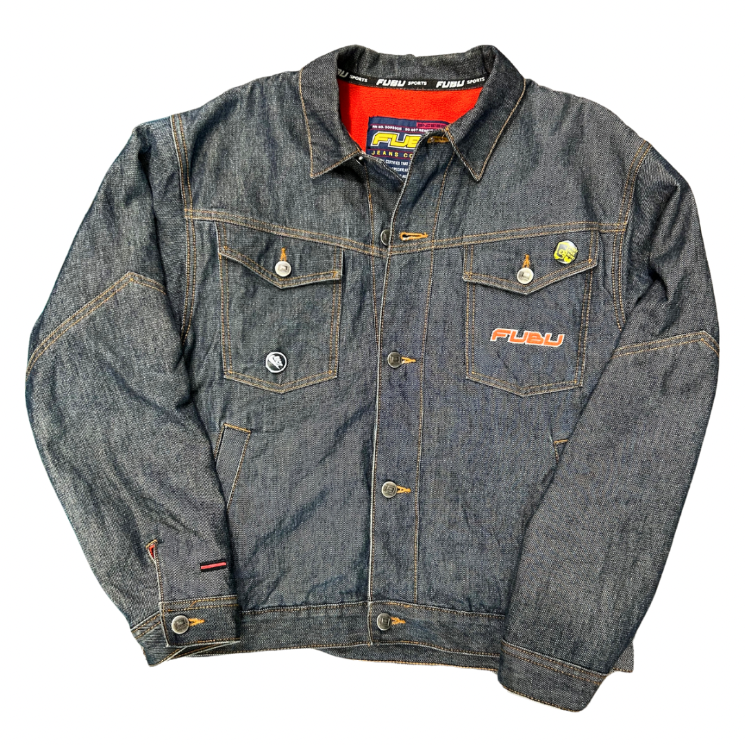 Retro Fubu Denim, Fleece Lined, Unisex Jacket