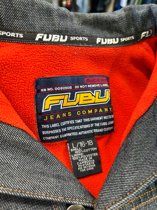 Retro Fubu Denim, Fleece Lined, Unisex Jacket