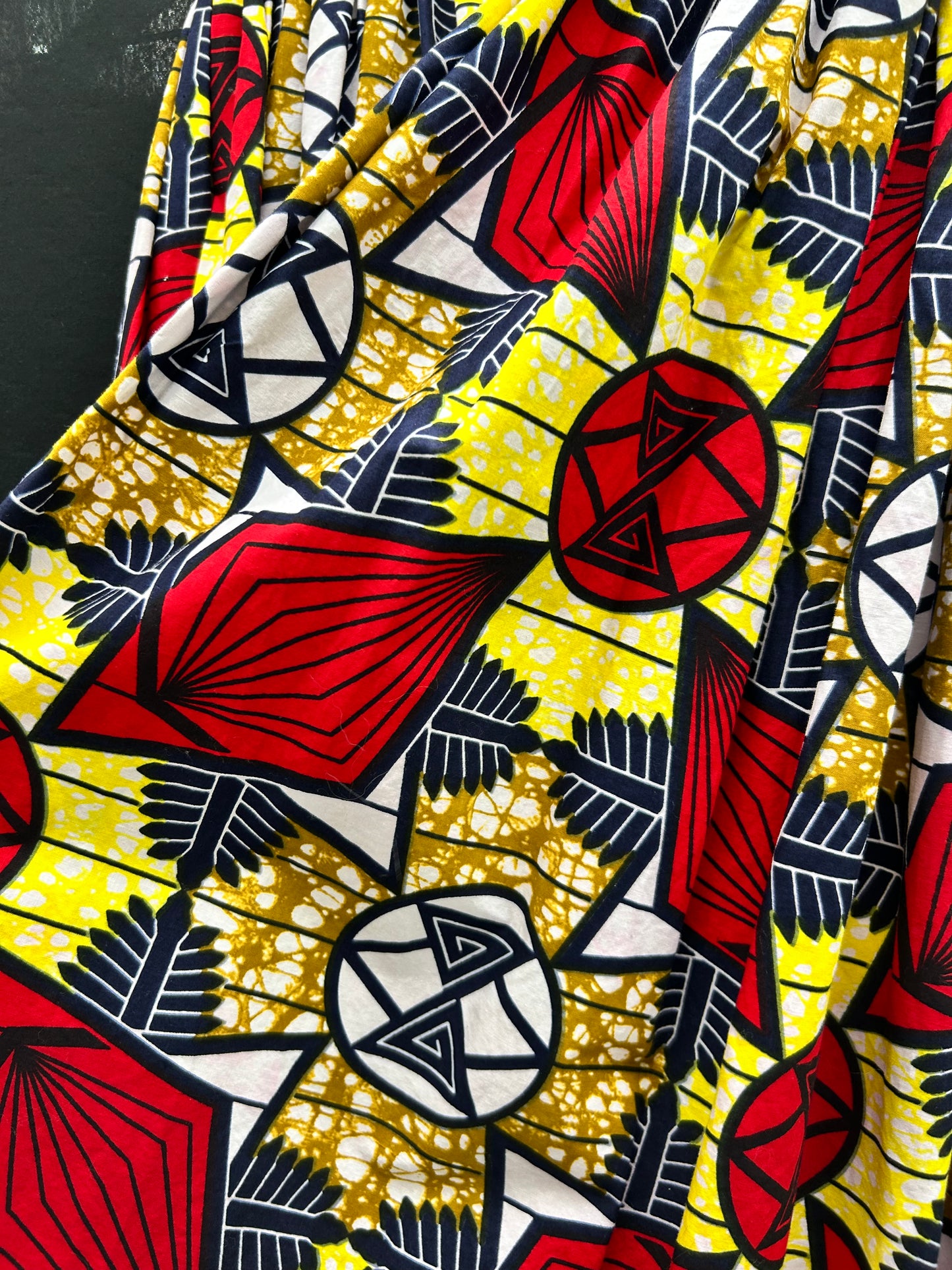 Super-Joly Wax Textile, Batik/African Vlisco Fabric Maxi Skirt