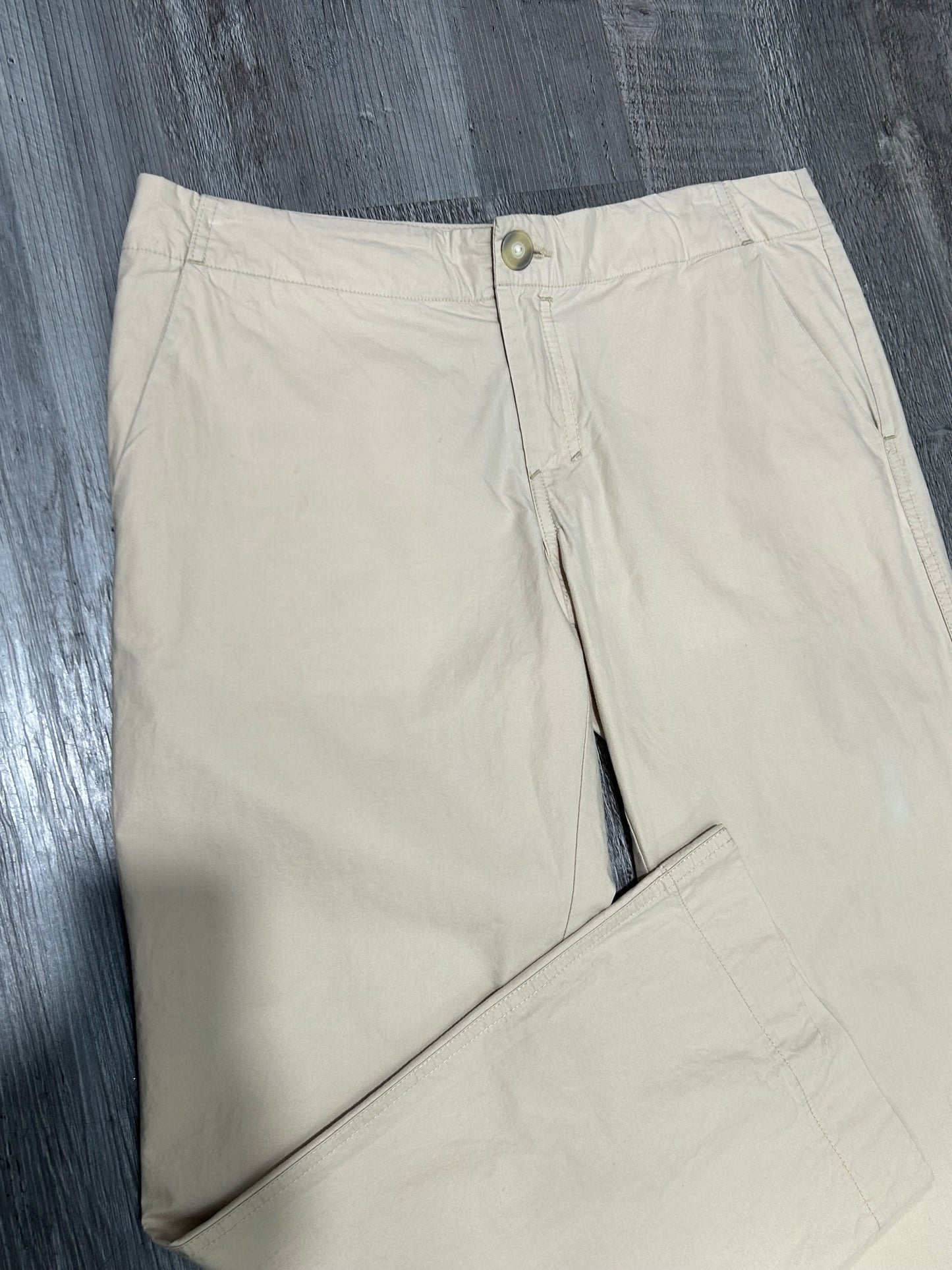 Diesel Beige Cotton Capri Kick-Flare Pants