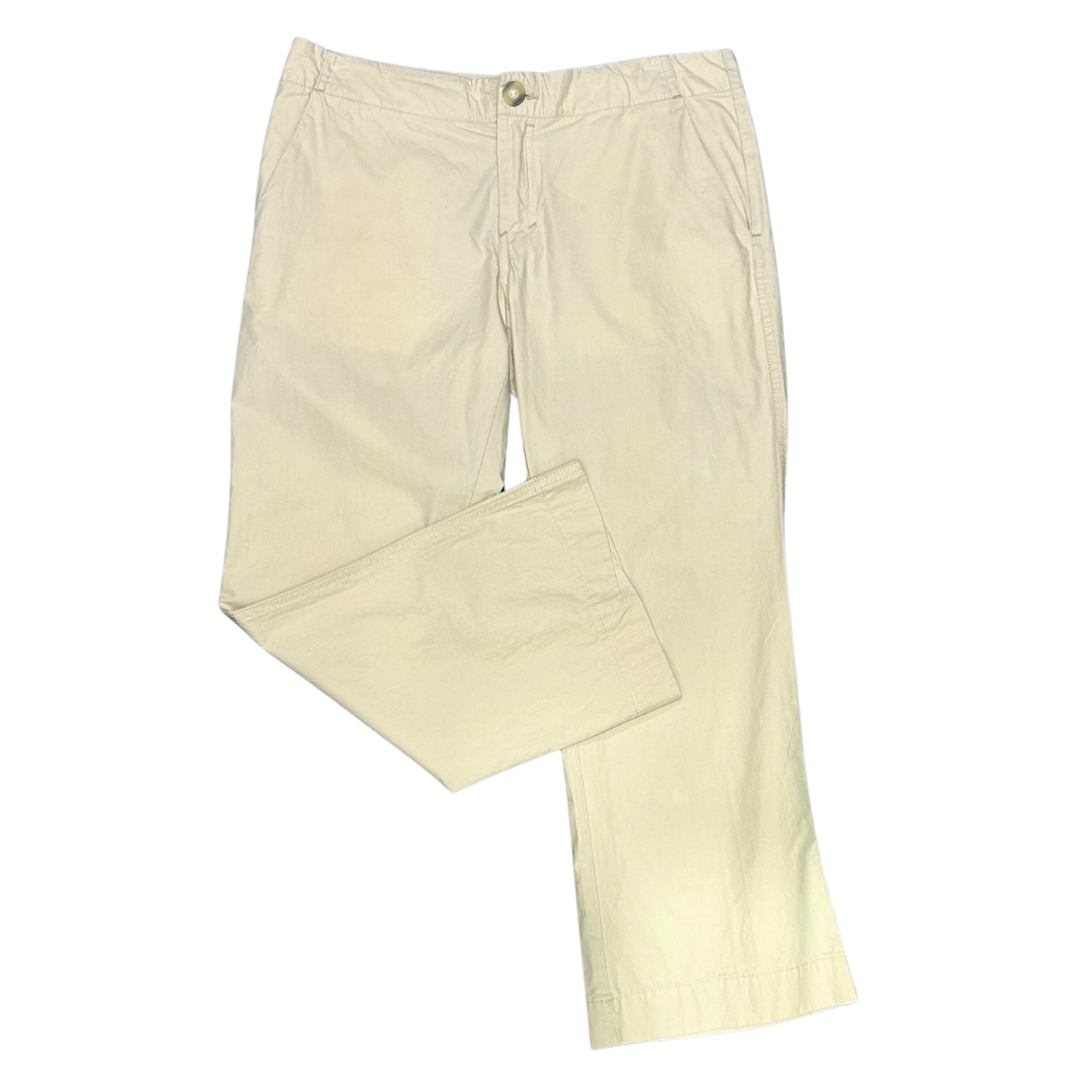 Diesel Beige Cotton Capri Kick-Flare Pants