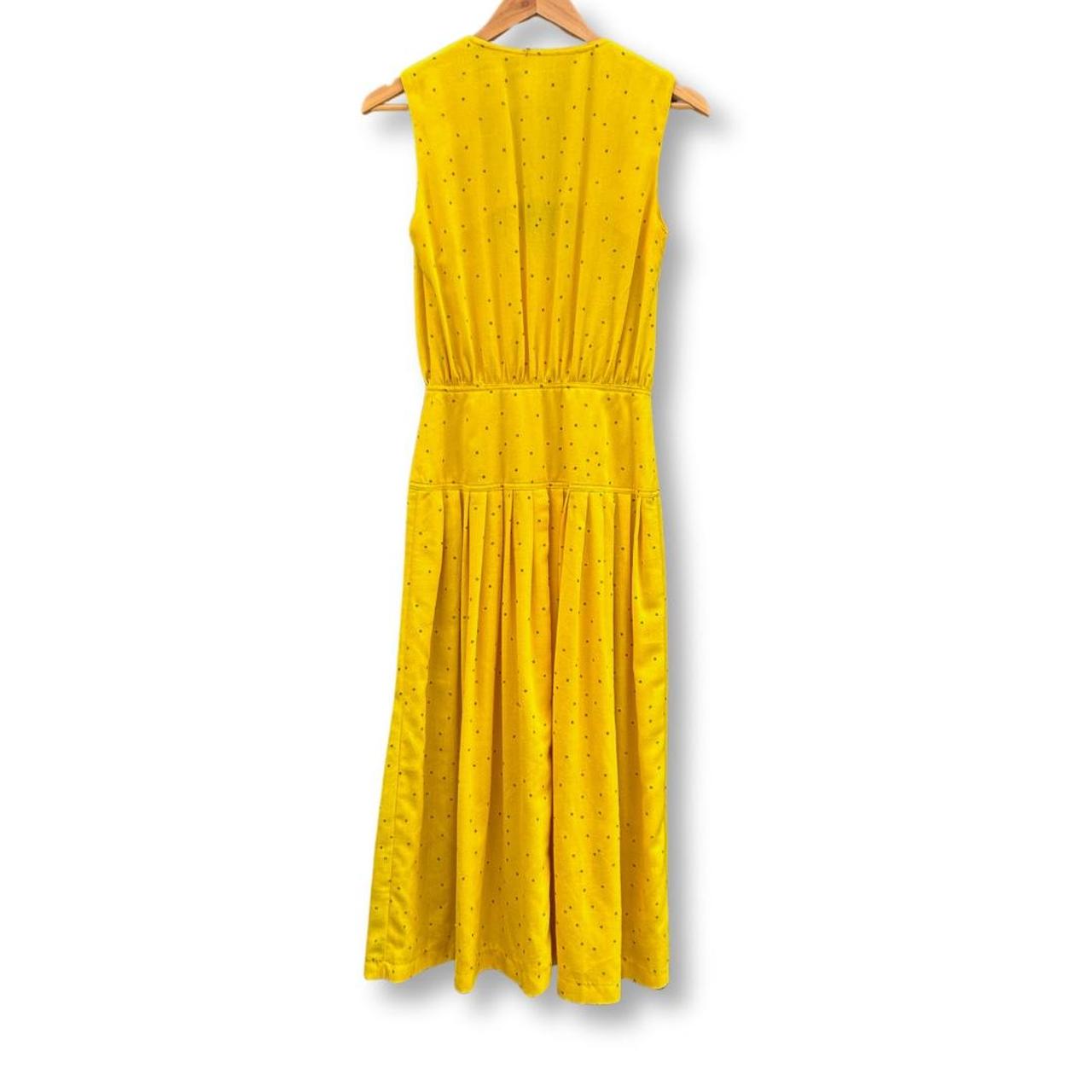 90's Table Eight Yellow Pleated Dress