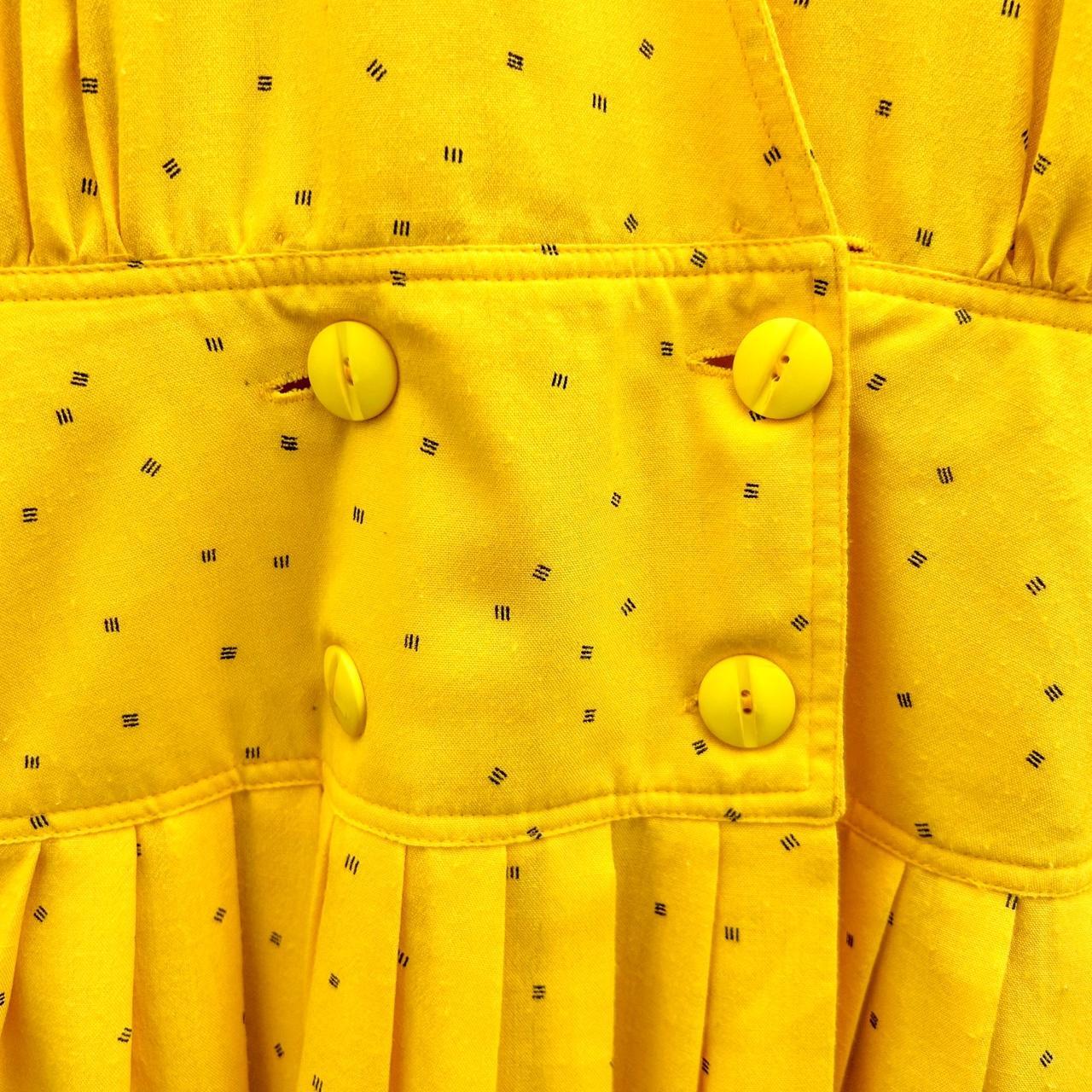 90's Table Eight Yellow Pleated Dress